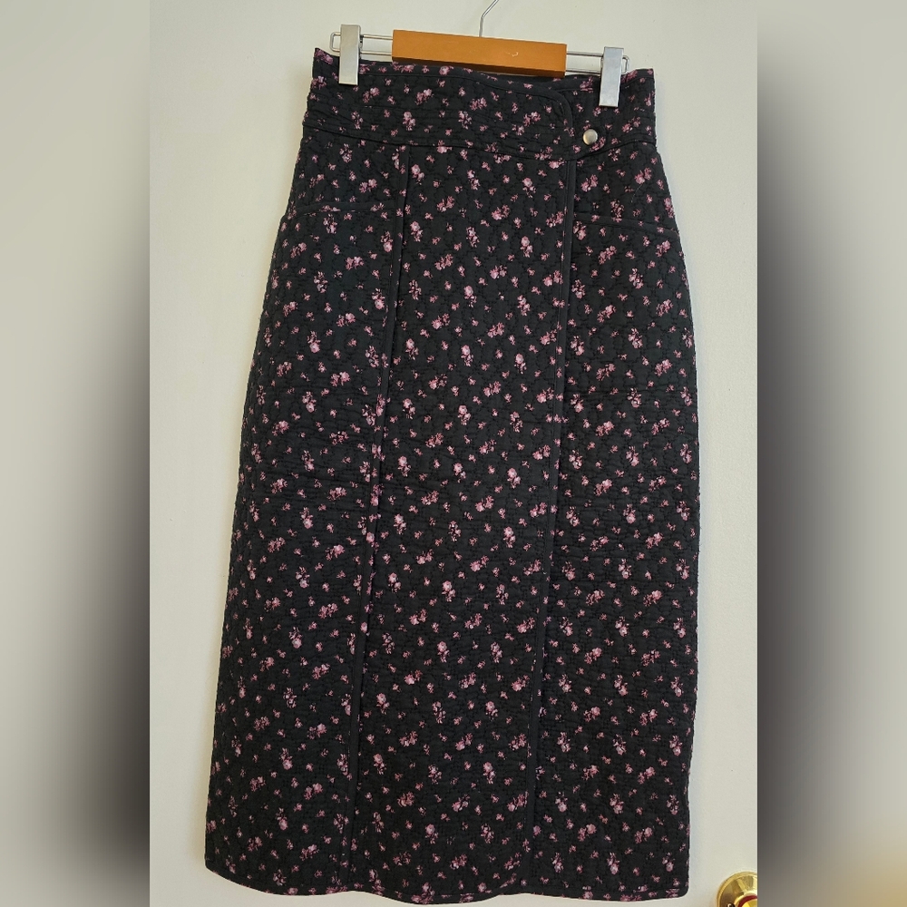 Sézane Taylia  Quilt Midi Skirt - Picture 5 of 11